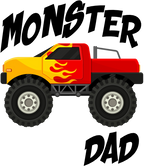 (051-03-B) Monster Truck Family Age Custom Text