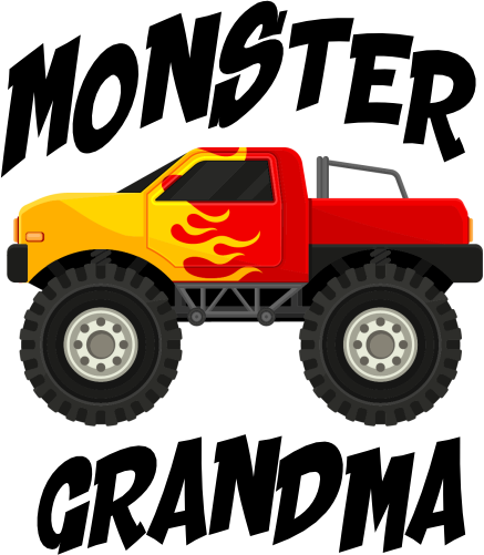 (051-03-B) Monster Truck Family Age Custom Text
