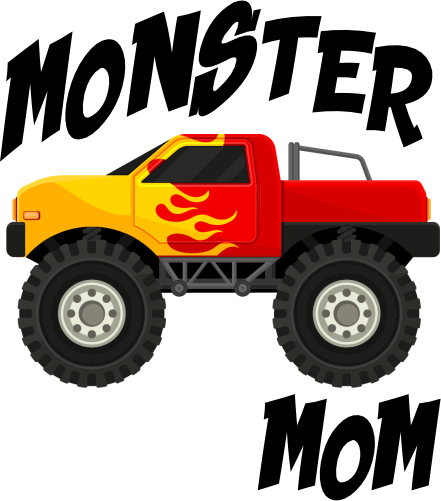 (051-03-B) Monster Truck Family Age Custom Text