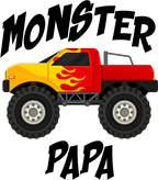 (051-03-B) Monster Truck Family Age Custom Text