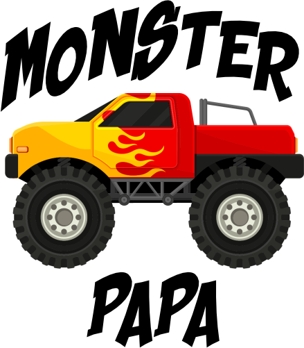 (051-03-B) Monster Truck Family Age Custom Text