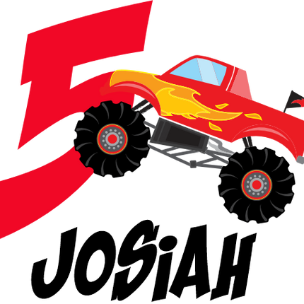 (051-03-B) Monster Truck Age Number Name