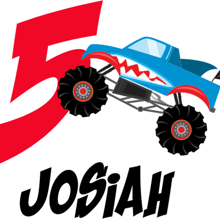 (051-03-B) Monster Truck Age Number Name