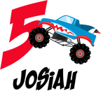 (051-03-B) Monster Truck Age Number Name
