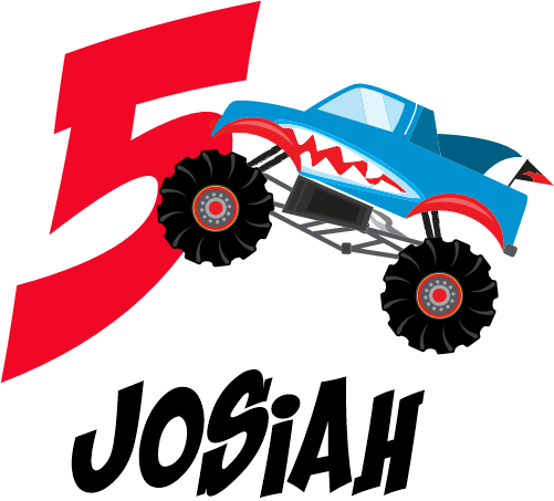 (051-03-B) Monster Truck Age Number Name