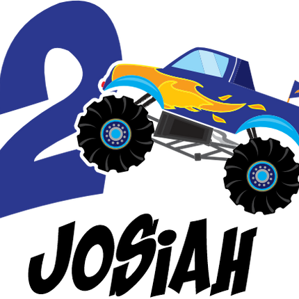 (051-03-B) Monster Truck Age Number Name