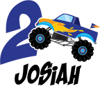 (051-03-B) Monster Truck Age Number Name