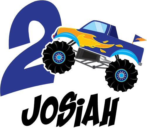 (051-03-B) Monster Truck Age Number Name