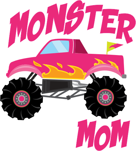 (051-03-B) Monster Truck Family Age Custom Text