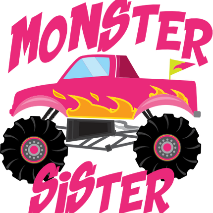 (051-03-B) Monster Truck Family Custom Text