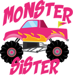 (051-03-B) Monster Truck Family Age Custom Text