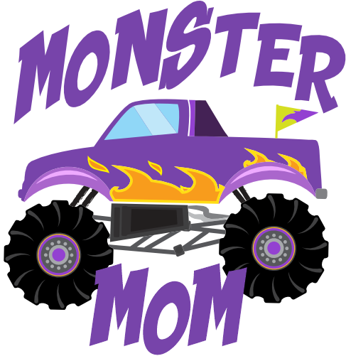 (051-03-B) Monster Truck Family Age Custom Text