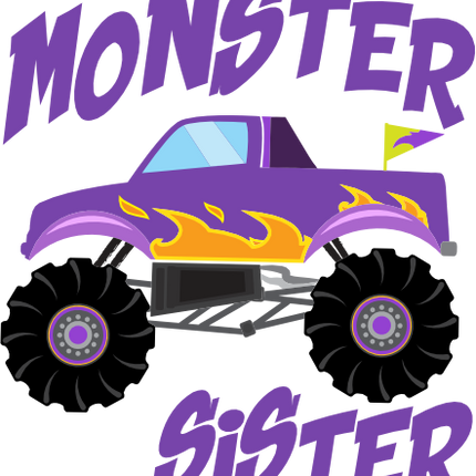 (051-03-B) Monster Truck Family Custom Text