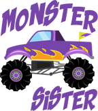 (051-03-B) Monster Truck Family Age Custom Text
