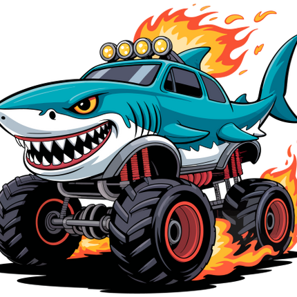 (051-04-2G) Shark Monster Truck