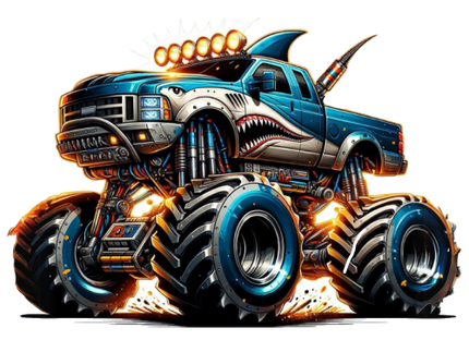 (051-04-1A) Shark Monster Truck