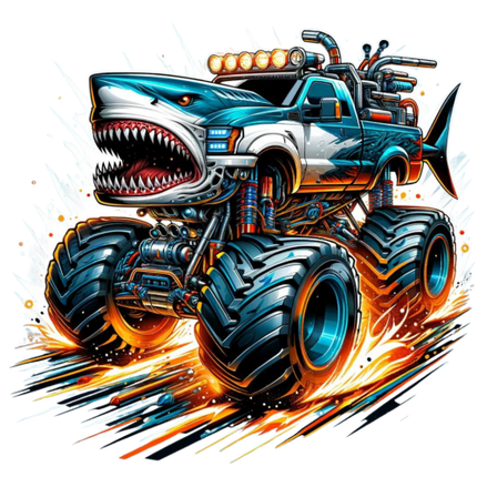 (051-04-1C) Shark Monster Truck