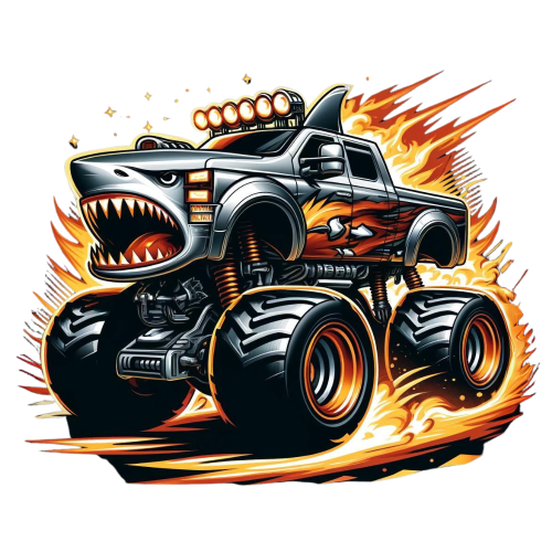 (051-04-1E) Shark Monster Truck