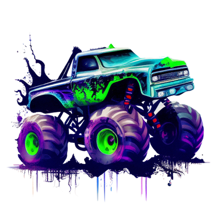 (051-04-1G) Blue Monster Truck