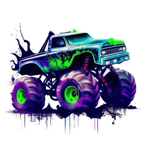 (051-04-1G) Blue Monster Truck