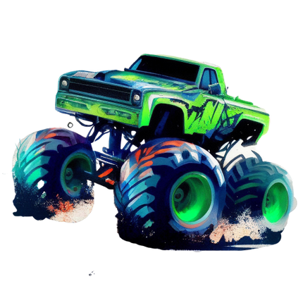 (051-04-1H) Green Monster Truck