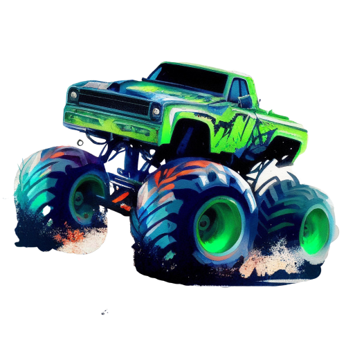 (051-04-1H) Green Monster Truck