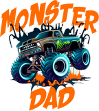 (051-03-B) Monster Truck Family Age Custom Text