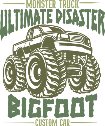 (051-05-2G) Monster Truck Ultimate Disaster Bigfoot Custom Car