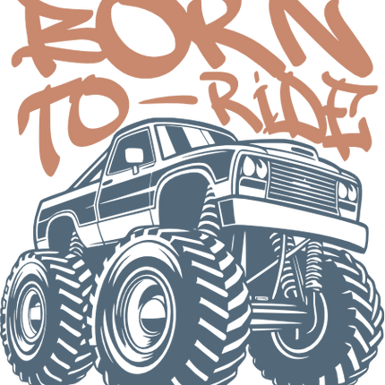 (051-05-1L) Born to Ride Monster Truck