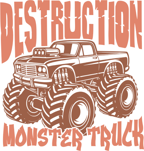 (s051-5-1O) Destruction Monster Truck