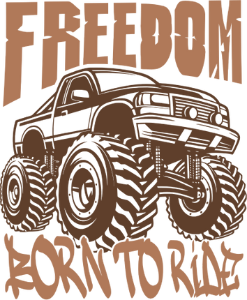 (051-05-1P) Freedom Born to Ride Monster Truck