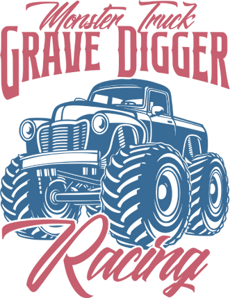 (051-05-1S) Monster Truck Grave Digger Racing