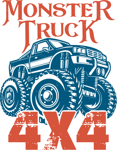 (s051-5-1Z) Monster Truck 4x4