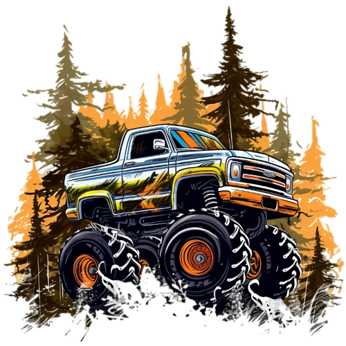 (051-04-2D) Monster Truck