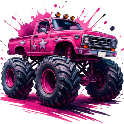 (051-04-1R) Pink Monster Truck