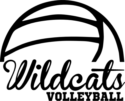 (054-06-1B) Wildcats Volleyball Iron-On Transfer