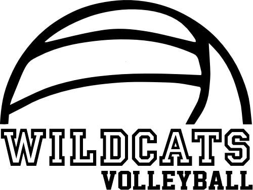 (054-06-1C) Wildcats Volleyball Iron-On Transfer