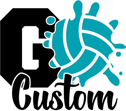 (054-06-1H) Go Team Name Volleyball Custom Iron-On Transfer