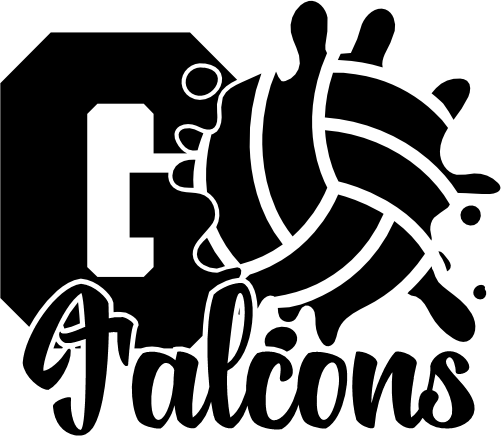 (054-06-1H) Go Falcons Volleyball Custom Iron-On Transfer