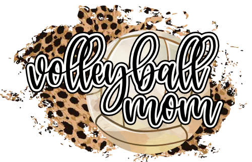 (054-06-1N) Volleyball Mom Leopard Iron-On Transfer