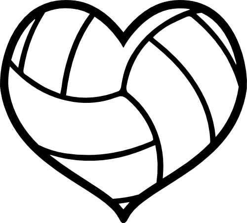 (s054-1-2A) Black White Volleyball Ball