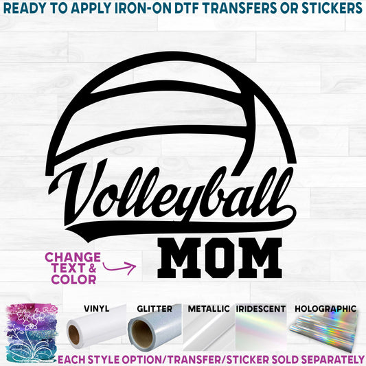 (s054-6A) Volleyball Mom Family Custom Text