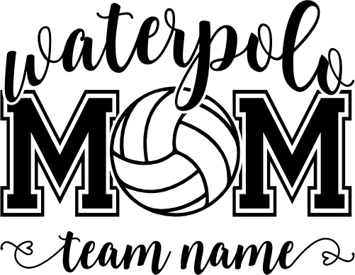 (s054-7J) Water Polo Mom Optional Team Name