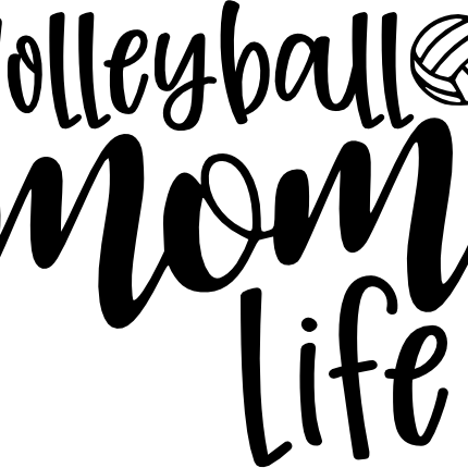 (s054-7) Volleyball Mom Life Squad