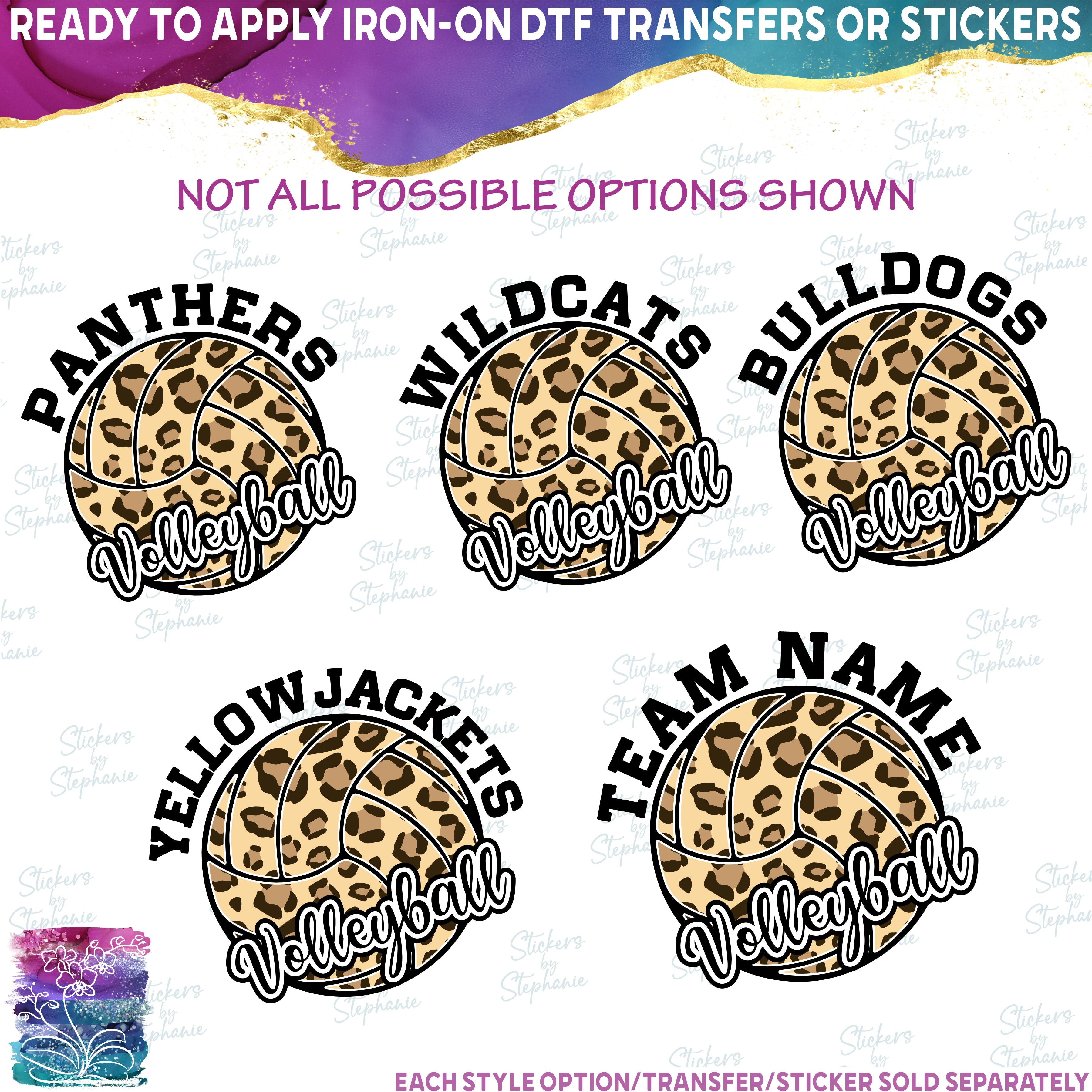 (s054-10D) Leopard Volleyball Waterpolo Team Name, Game Day, Vibes, Custom Text