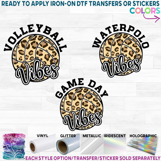 (s054-10A) Game Day Vibes Volleyball Waterpolo Vibes Custom Text