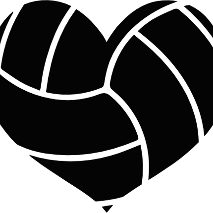 (s054-1-1B) Volleyball Water Polo Heart Ball