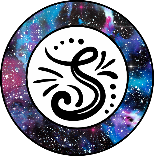 (s215-2-P6001) Circle Monogram Galaxy Frame