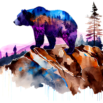 (s006-1-3A) Double Exposure Bear