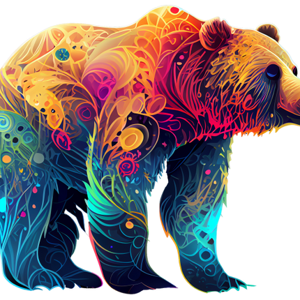 (s006-1-2N) Colorful Bear